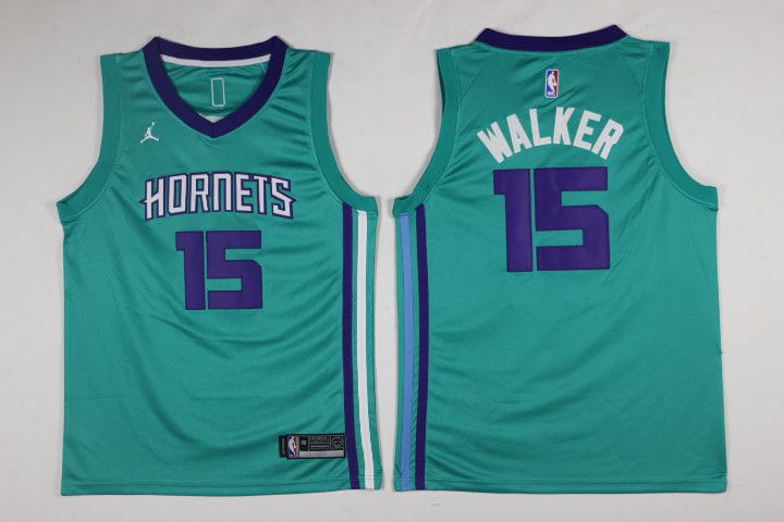 Men Charlotte Hornets #15 Kemba Walker Green Swingman Edition NBA Jersey